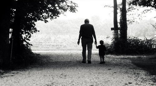 Father and Son Walking